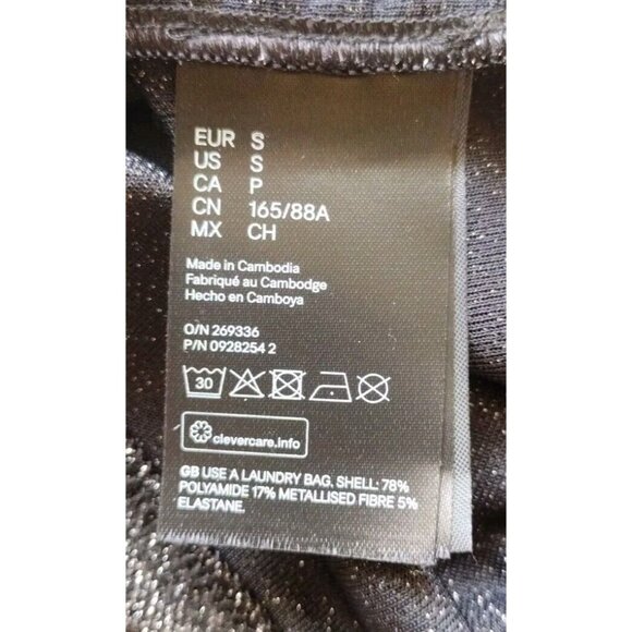 Divided Dress Small Long Sleeve Ruched Sides Sparkle Party - Picture 8 of 12